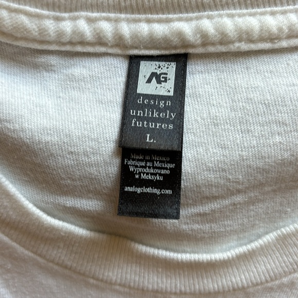 Analog shirt size large colour white - Picture 2 of 4